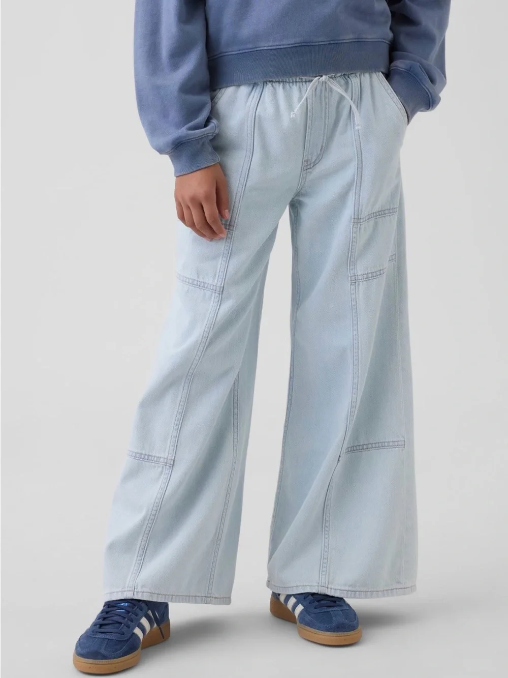 NWT-GAP Kids Low Rise Easy Baggy Jeans, Medium